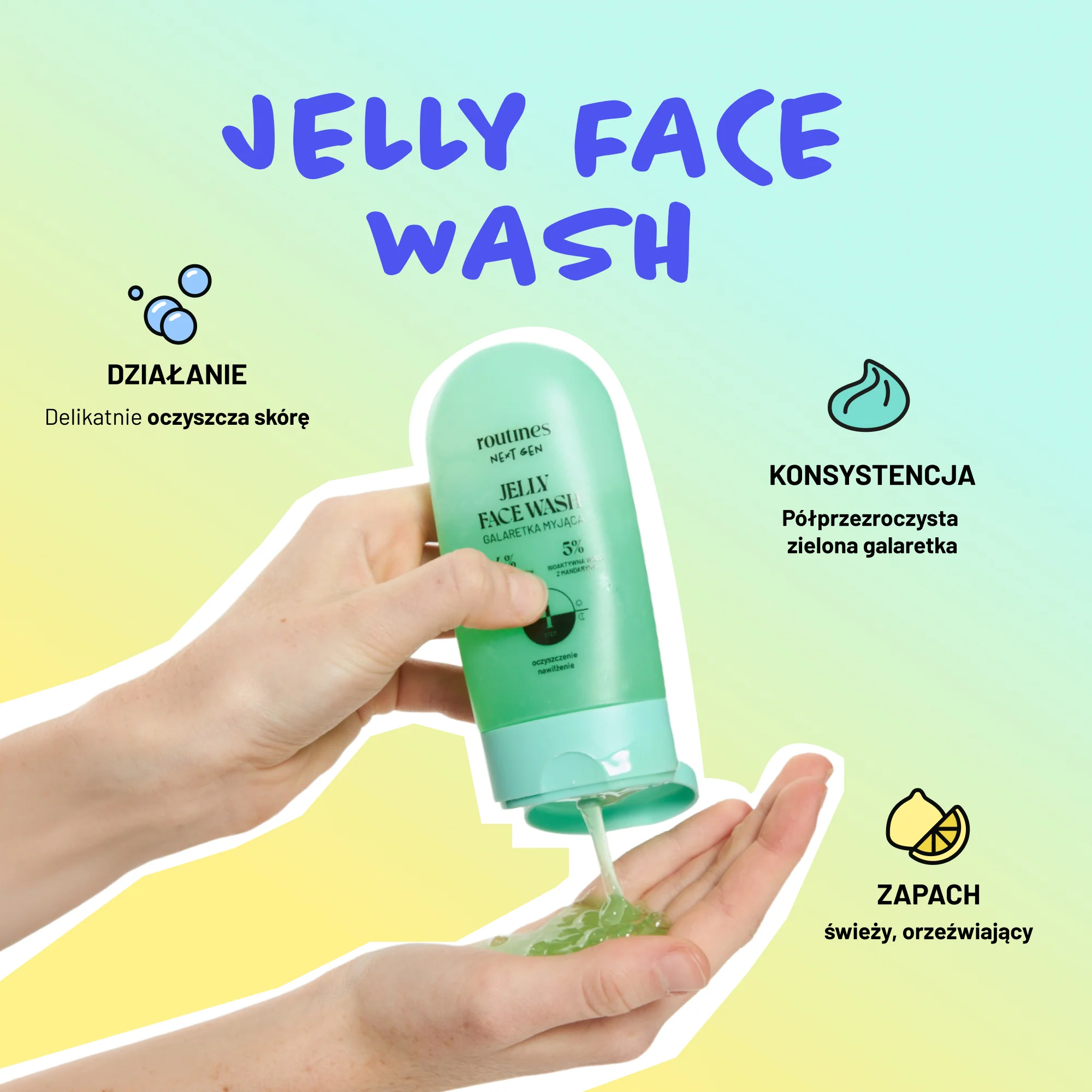 Galaretka myjąca JELLY FACE WASH - Image 3
